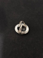Faceted Oval Clear Quartz Silver Ring