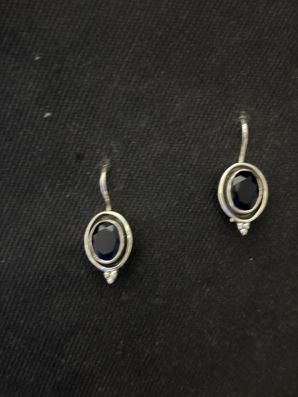 Silver Ink Blue Agate