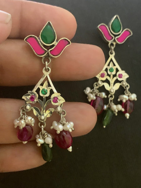 Jadau and Chilai work Earrings