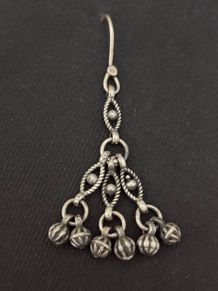 Silver Three Line Dangler Earrings