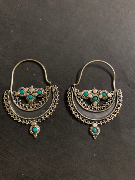 Silver Bali With Turquoise