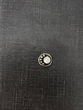 Silver White Stone Round Nosepin
