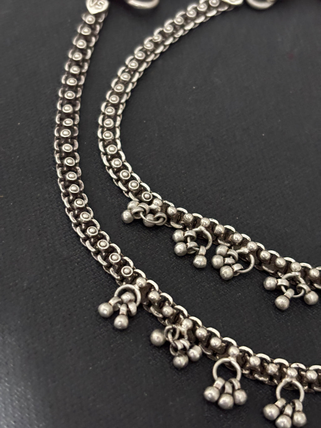 Vintage Silver Gungroo Anklet