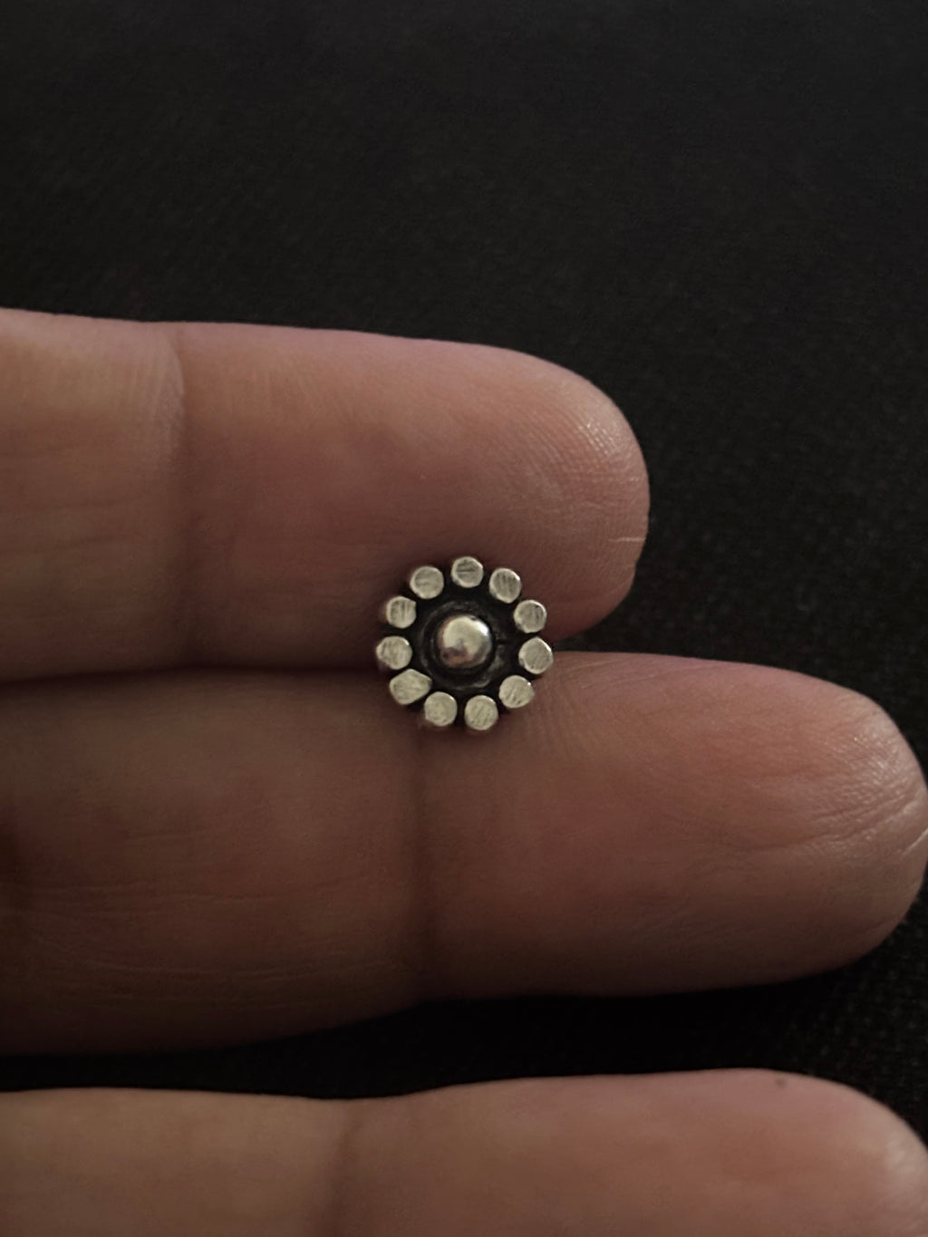 Silver Daisy Nosepin