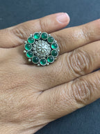 Silver Spinel Finger Ring