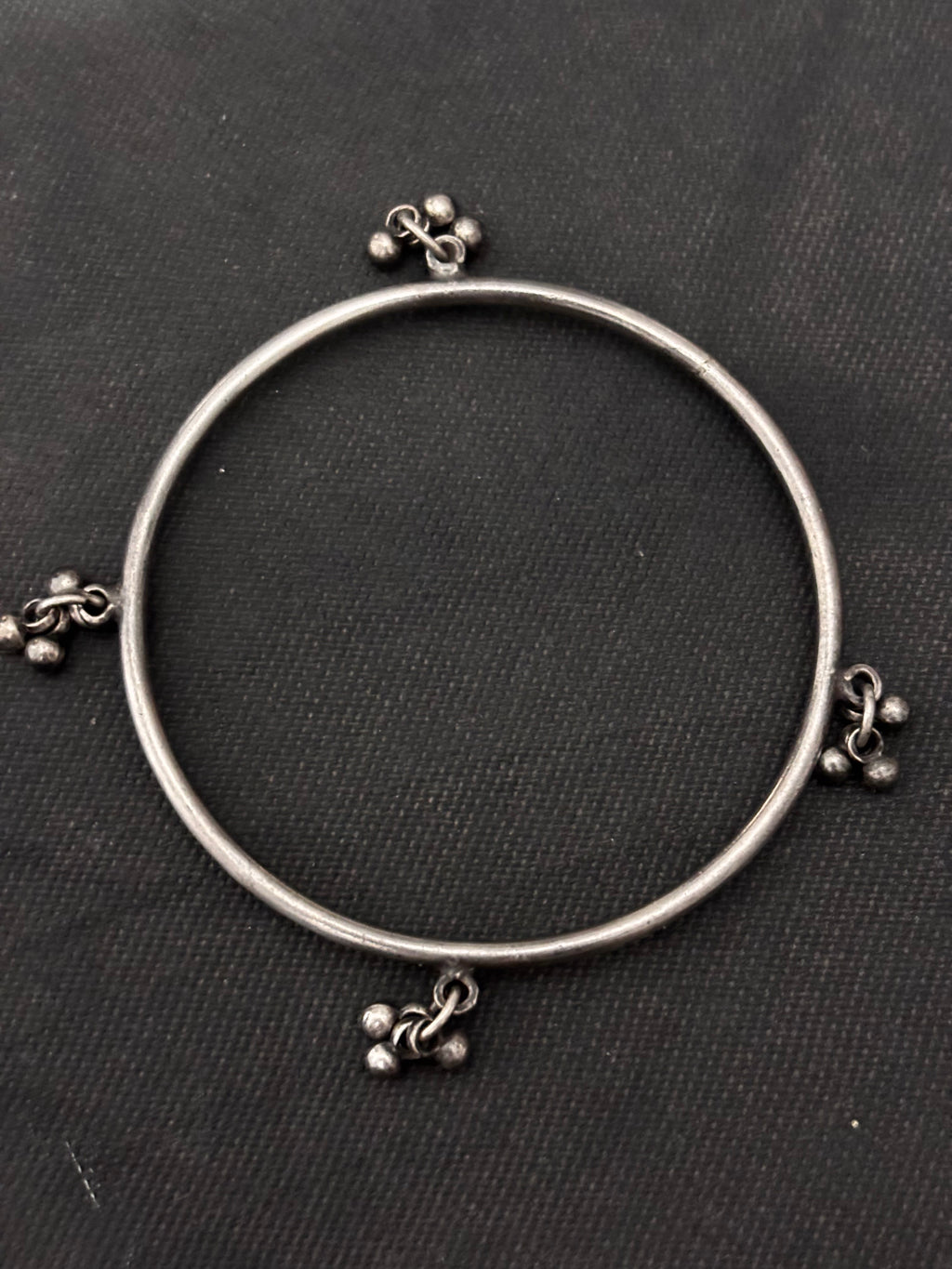 Silver Bangle With Gungroo