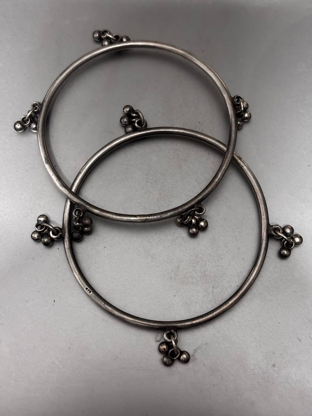 Silver Bangle With Gungroo