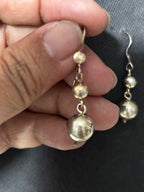 Silver Ball Danglers