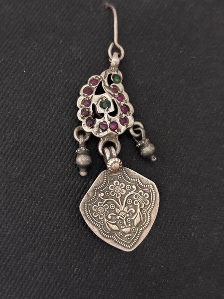 Vintage Silver Paisley Earrings