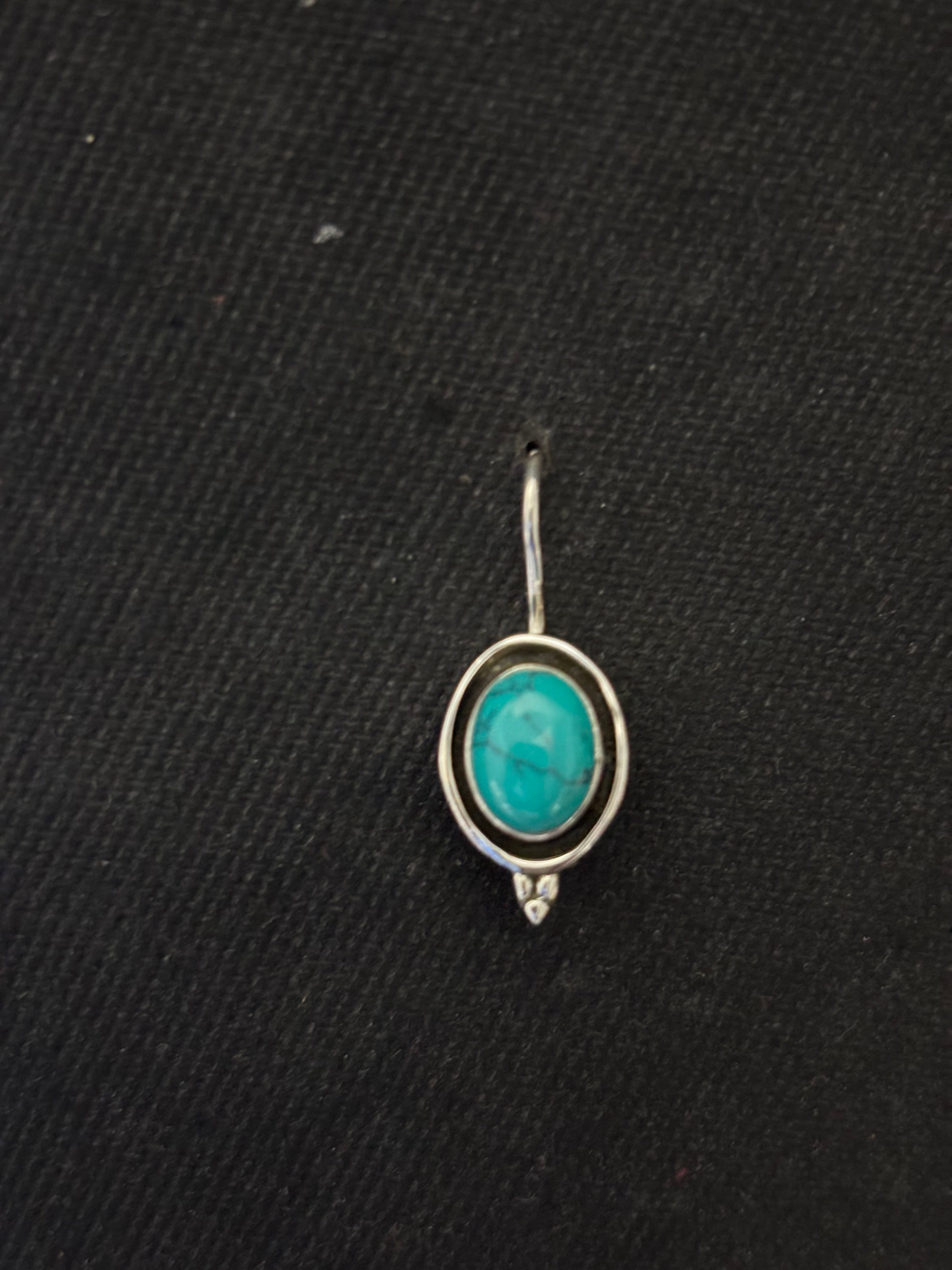 Silver Turquoise Earrings