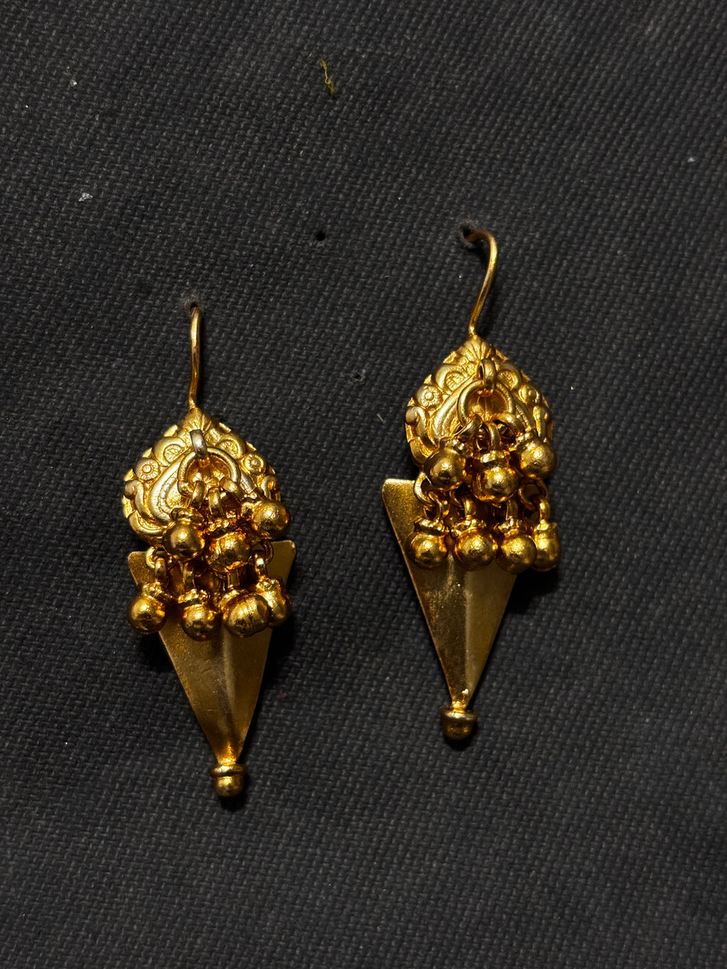 Silver Gold Plated Peepal Patti Earrings