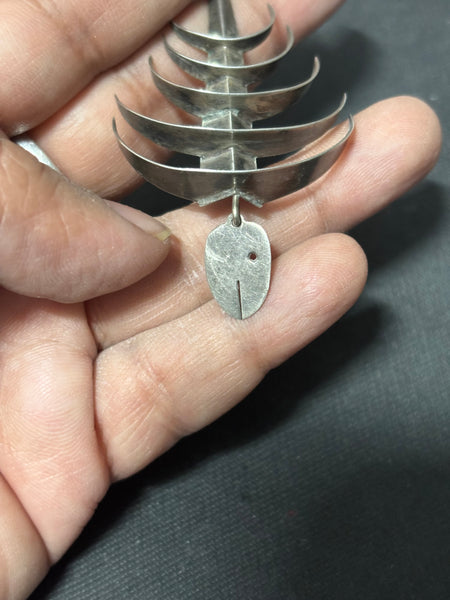 Vintage Taxco Mexico Silver Pendant