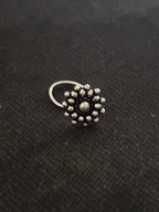 Silver Sunburst Flower Nosepin