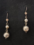 Silver Ball Danglers