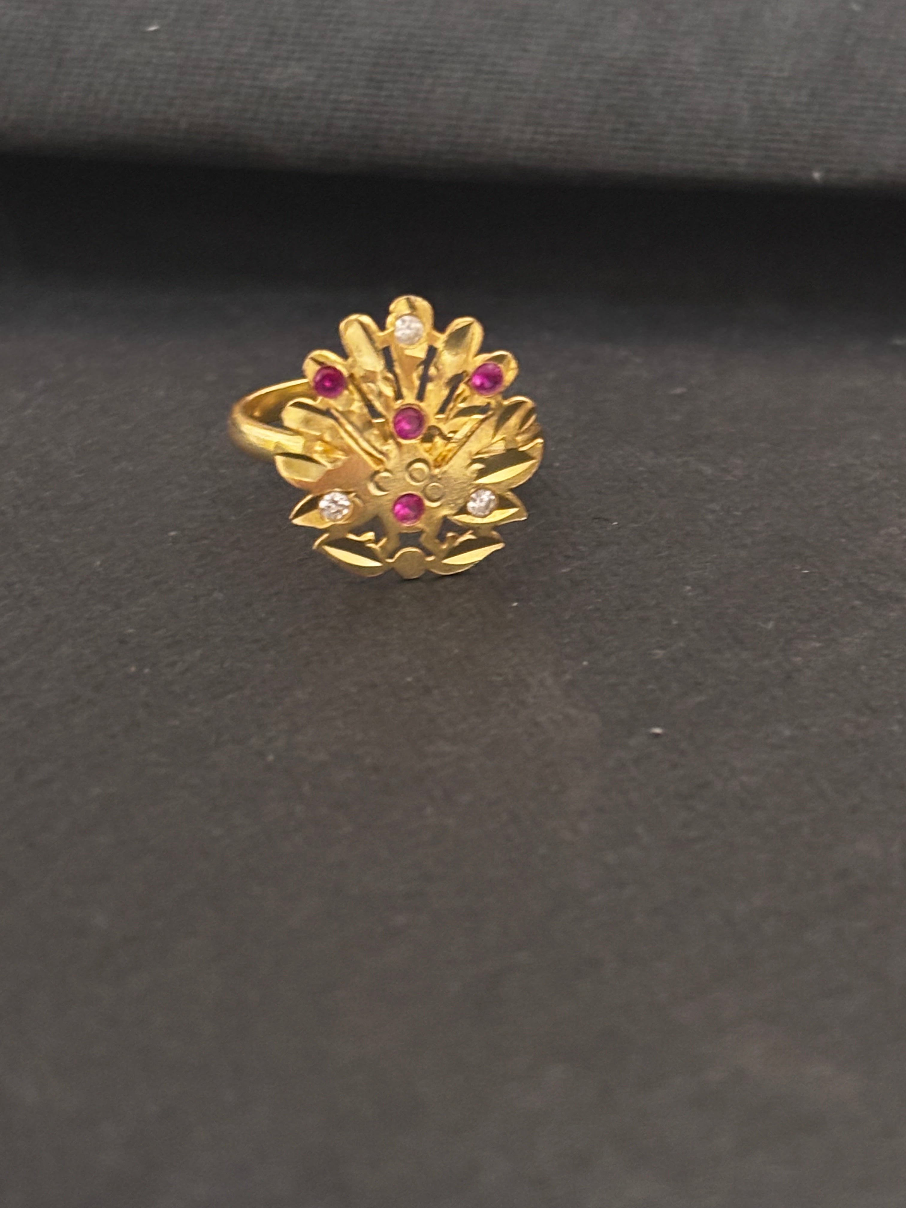 Gold Plated Silver Finger Ring