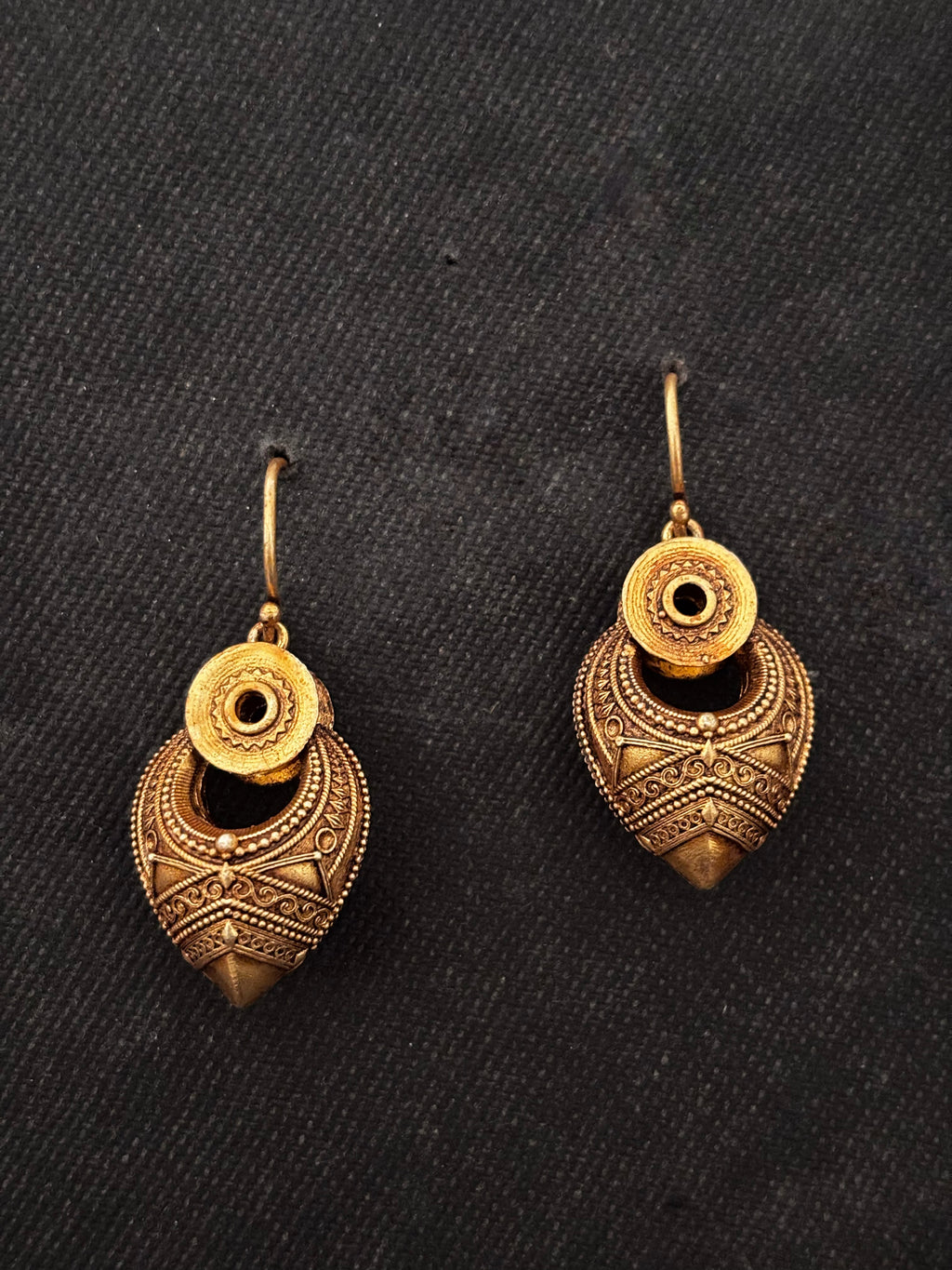 Gold Plated Silver Kathila Earrings