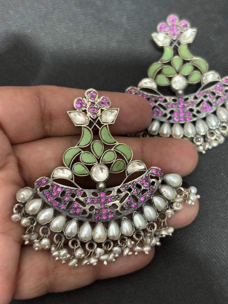 Silver Statement Earrings