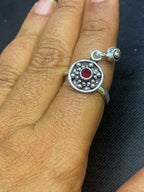 Silver Toering With Bell