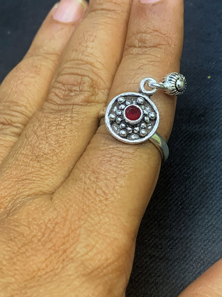 Silver Toering With Bell