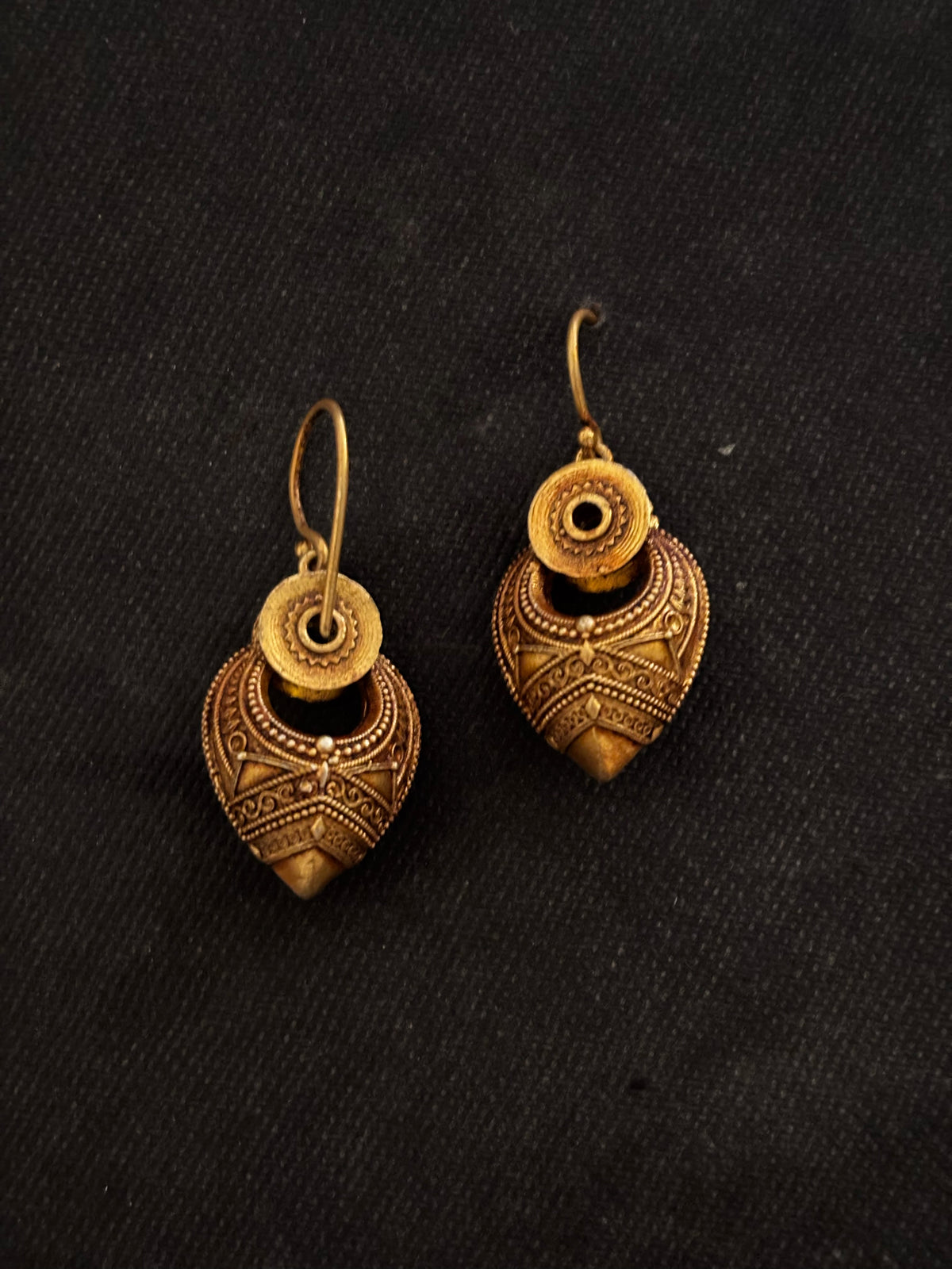 Gold Plated Silver Kathila Earrings