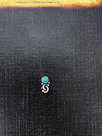 Silver Dot and Swirl Nosepin