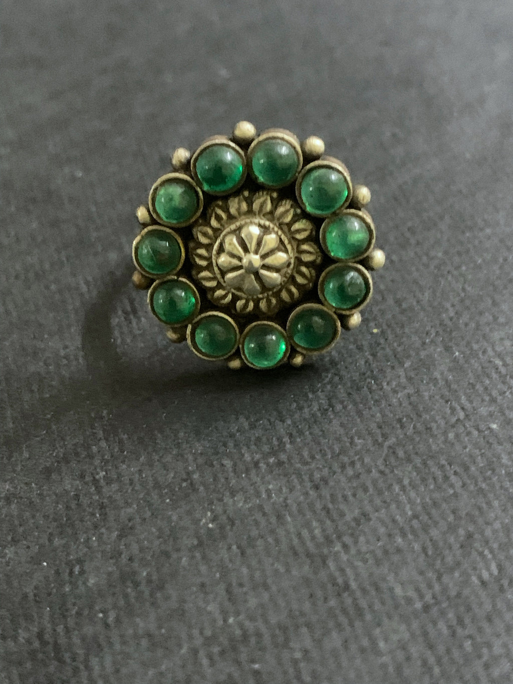 Silver Spinel Finger Ring