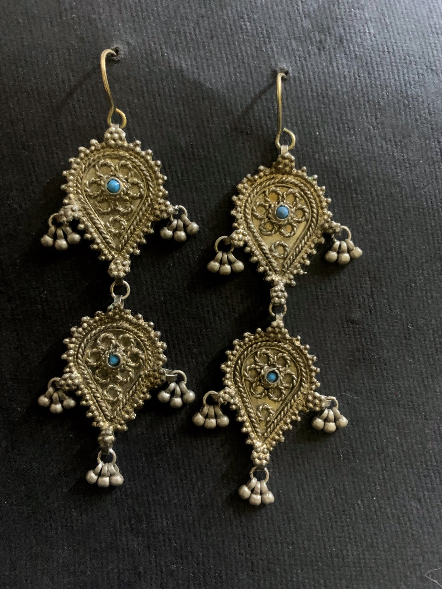 Vintage Assembled Kutchi Earrings