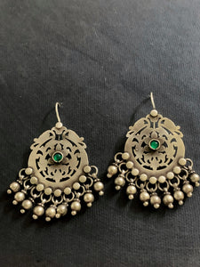 Silver Cut Work Earrings