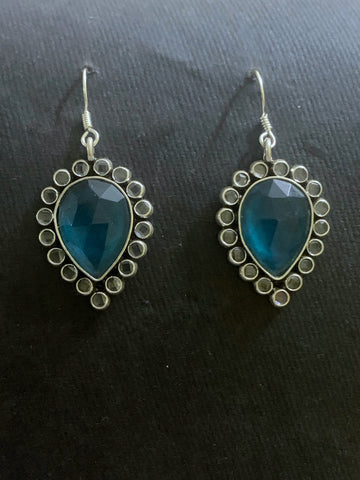 Fluorite With Crystal Earrings