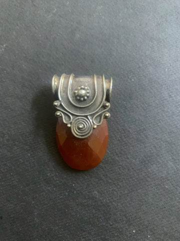 Agate Silver Pendant