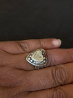 Silver Heart Vintage Finger ring