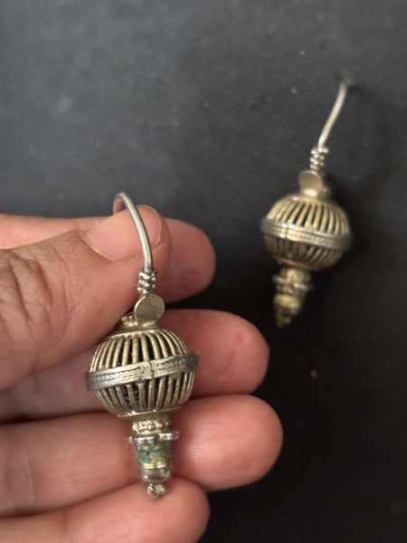 Vintage Silver Kutch Earrings