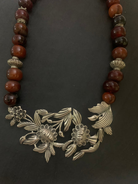 Hand Crafted SunFlower Statement Necklace