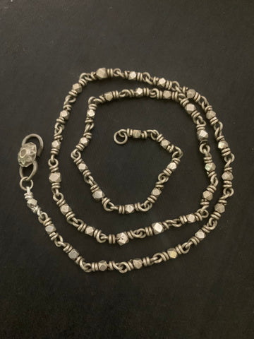 Vintage Handmade Silver Astapatti Chain