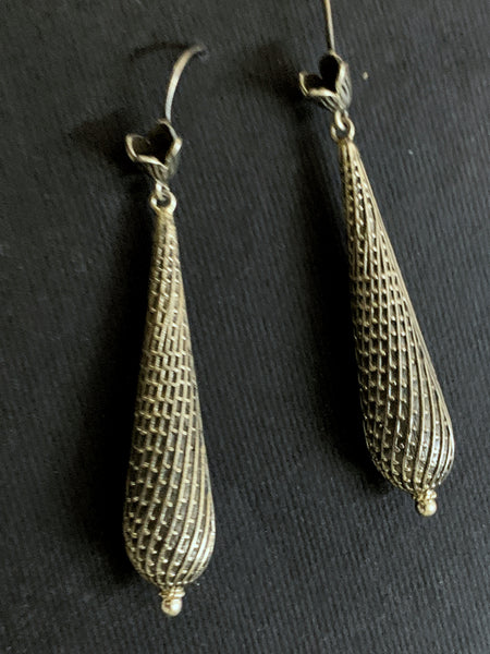 Textured Long Earring