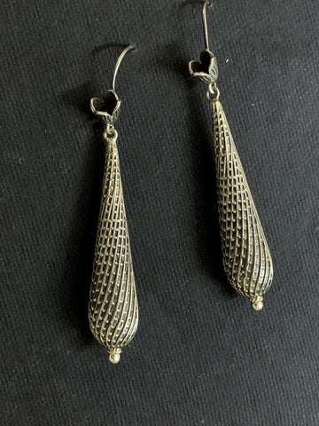 Textured Long Earring