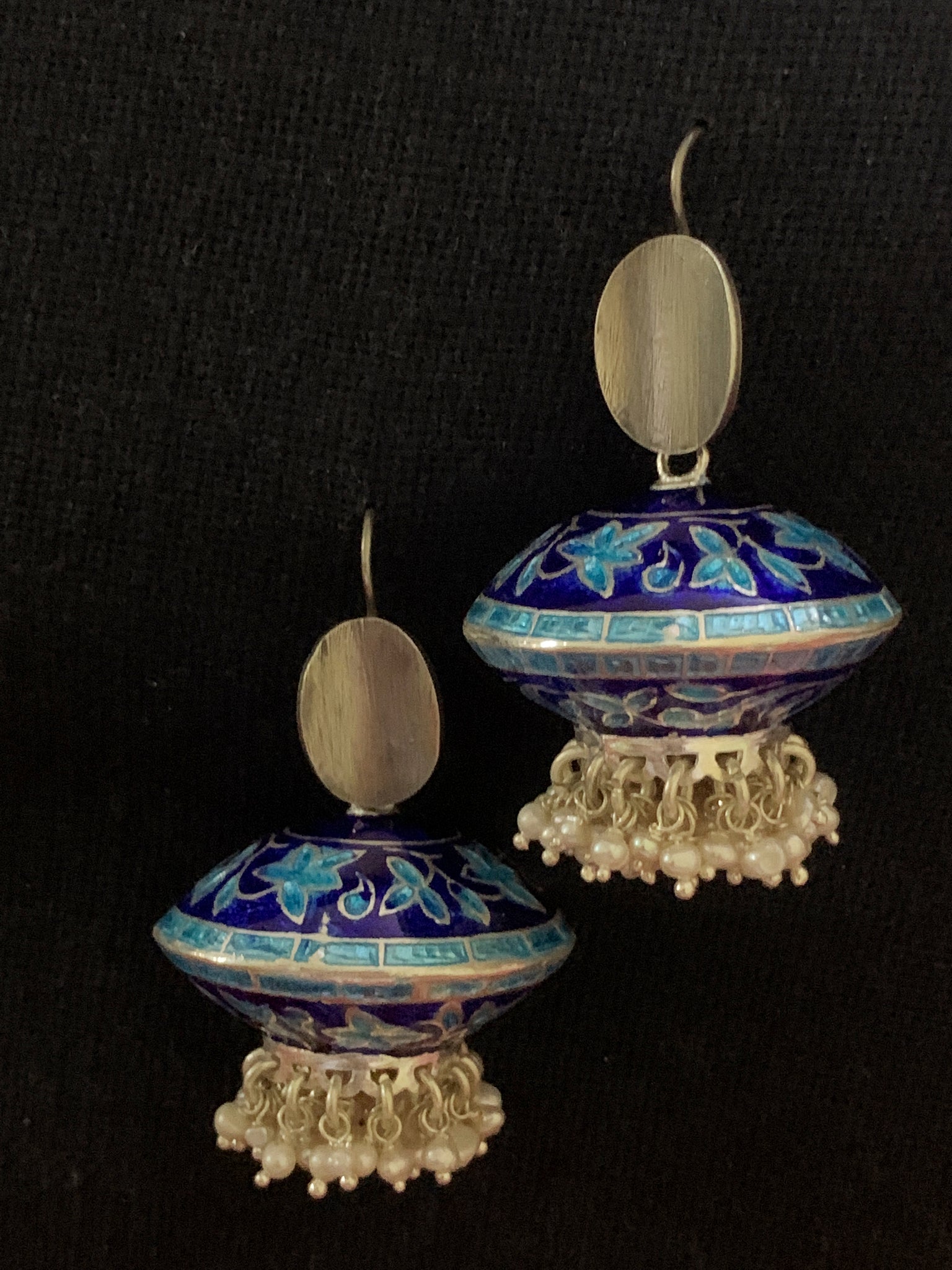 Blue Dome Jhumka