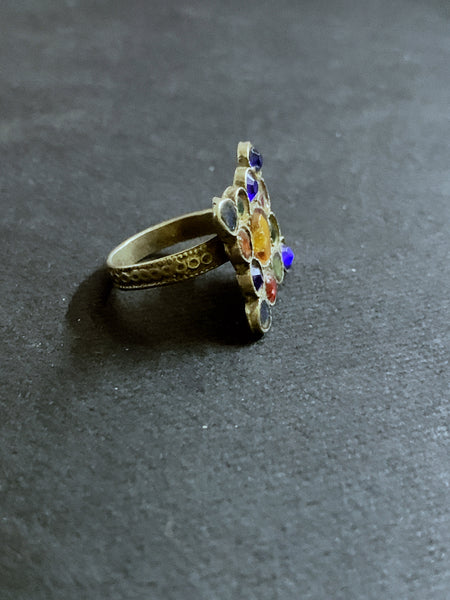 Vintage Colour Stone FingerRing