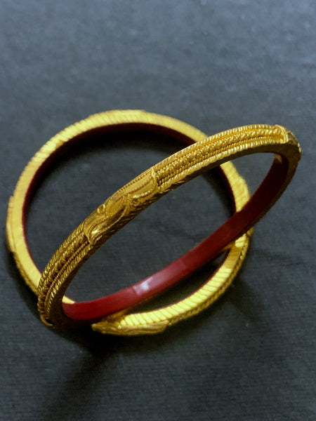 Vintage Gilded Bangles