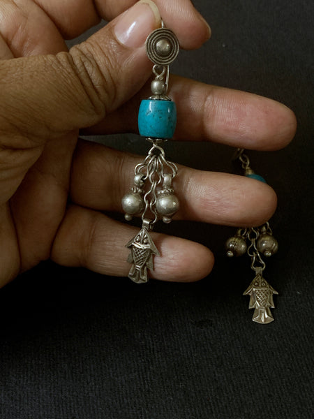 Silver Turquoise Dangler