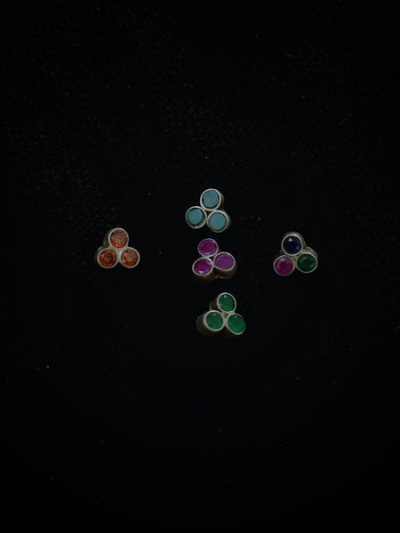 Silver 3 Stone Nosepin