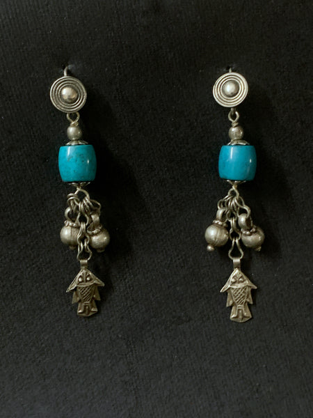 Silver Turquoise Dangler