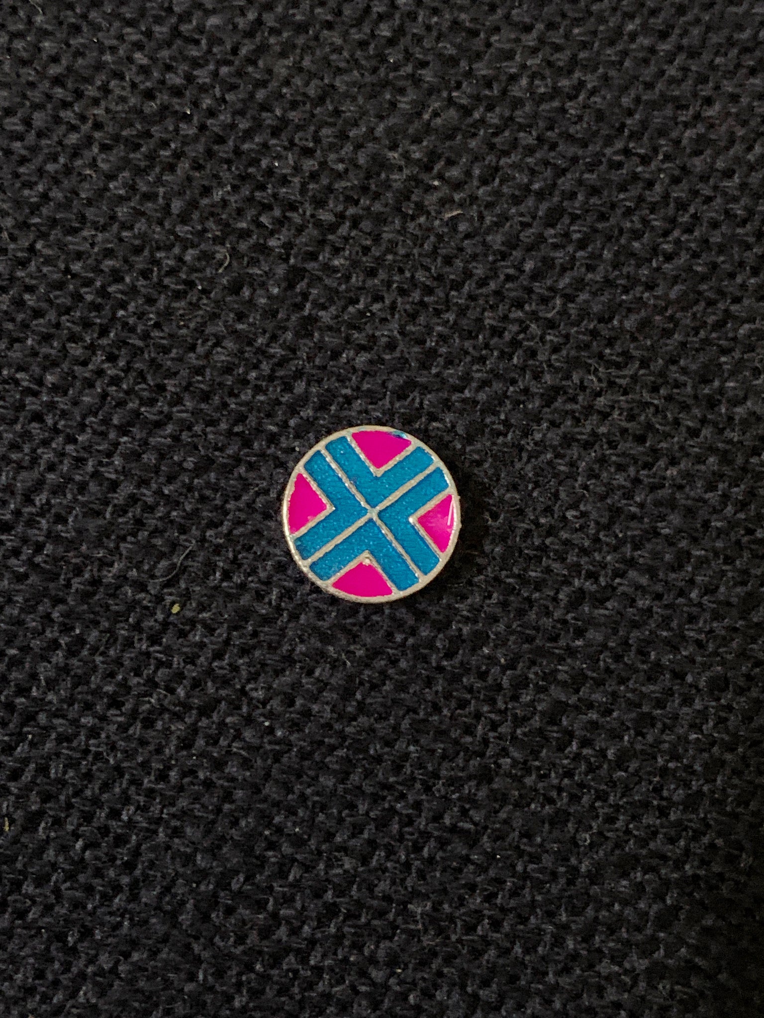 Pink Blue Enamel Nosepin