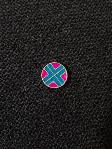 Pink Blue Enamel Nosepin