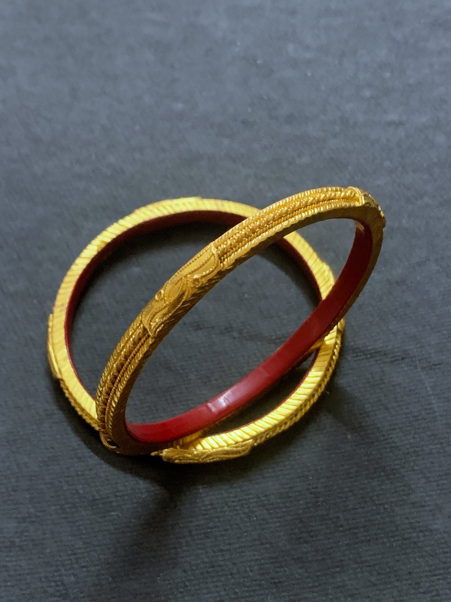 Vintage Gilded Bangles