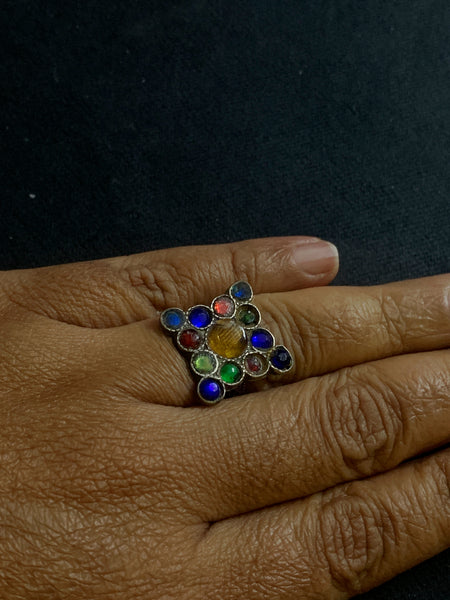 Vintage Colour Stone FingerRing