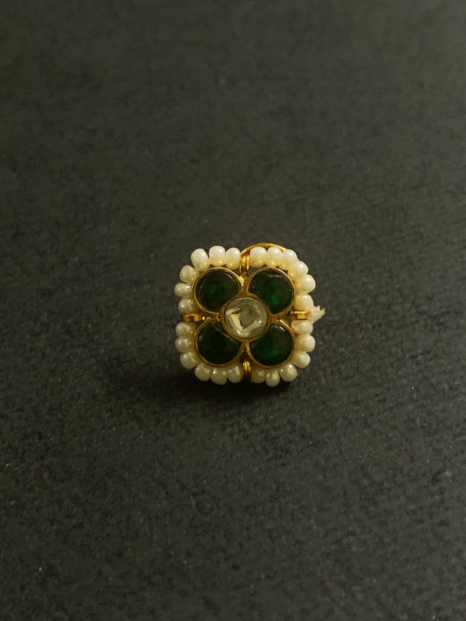 Kundan Flower Nosepin