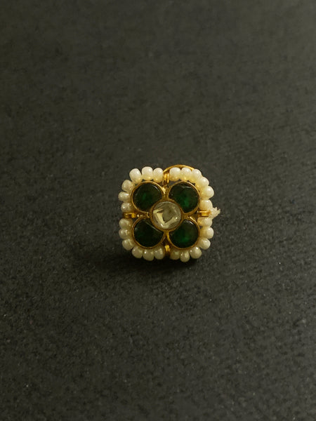Kundan Flower Nosepin