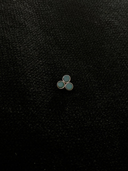 Silver 3 Stone Nosepin