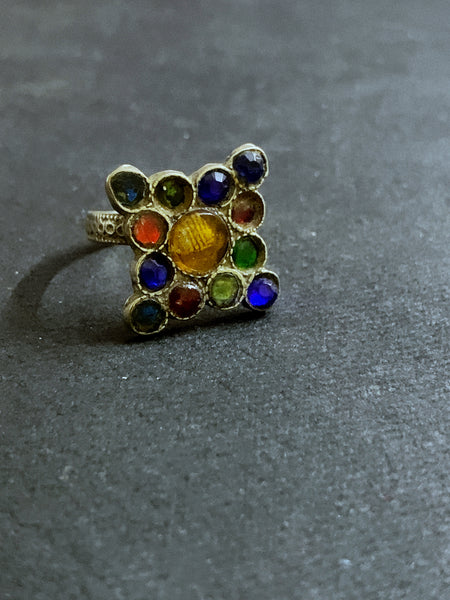 Vintage Colour Stone FingerRing